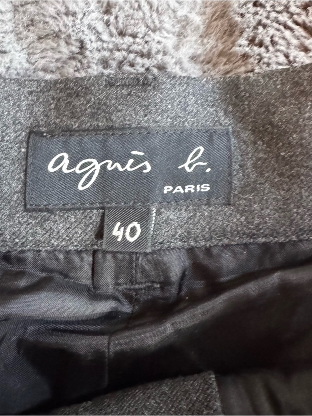 Classic Wool Gray Straight-Leg Pants - Picture 4 of 6